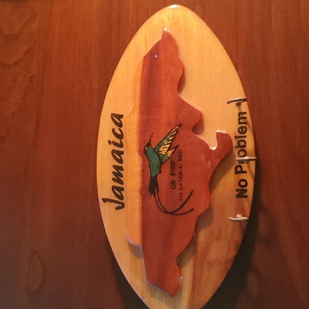 Authentic  Handmade Jamaica Sign.